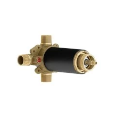 Kalia 2-Way AQUATONIK Type T/P 1/2" Coaxial Valve With Diverter And ABS Protective Cover- Matte Black