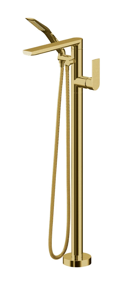 Aquabrass Floormount Tub Filler With Handshower 15084 - Image 2