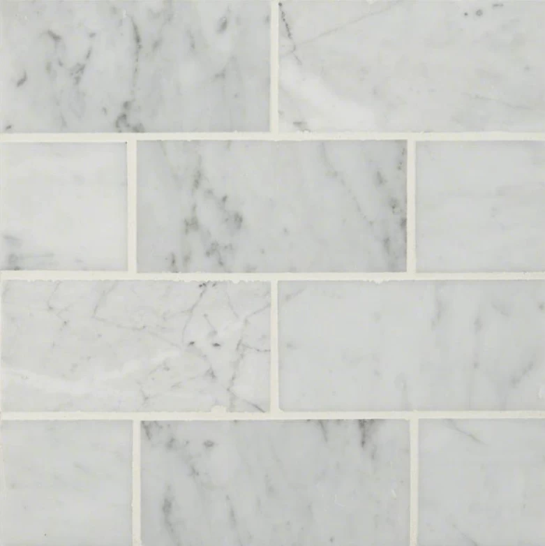MSI Carrara White Subway Tile 3" X 6"
