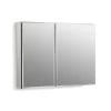 Kohler 35" W X 26" H Aluminum Two Door Medicine Cabinet With Mirrored Doors Beveled Edges