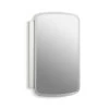 Kohler Bancroft 20" W X 31" H Aluminum Single Door Medicine Cabinet With Mirrored Door Beveled Edges