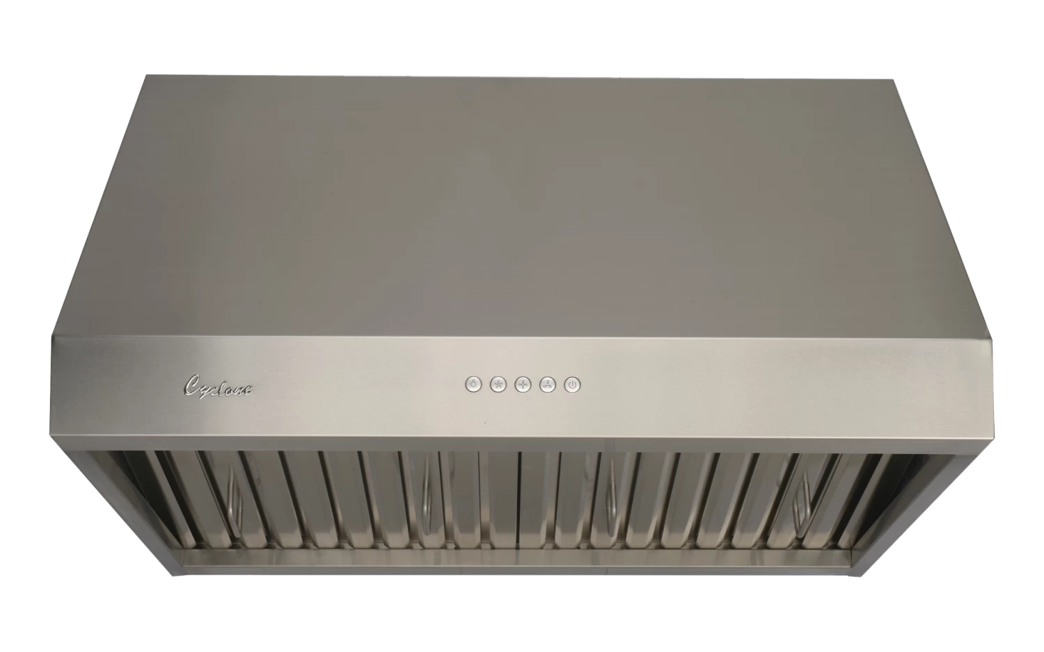 Cyclone Pro Collection PTB86 24" Undermount Wall Mount Range Hood Kitchen Exhaust Fan- Stainless Steel