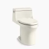 Kohler San Souci Comfort Height One-Piece Compact Elongated 1.28 Gpf Chair Height Toilet With Quiet-Close Seat - Biscuit