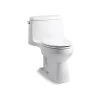 Kohler Santa Rosa Comfort Height One Piece Compact Elongated 1.28 Gpf Chair Height Toilet With Quiet Close Seat