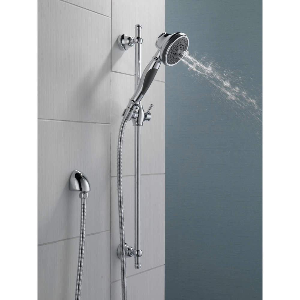 Delta Premium 3-Setting Slide Bar Hand Shower- Chrome - Image 3
