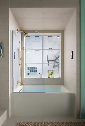 Kohler Underscore Rectangle 60" X 32" Alcove Bath With Integral Apron, Integral Flange, And Left-Hand Drain - Image 2