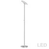 Dainolite LED Torchier, Satin Nickel Finish