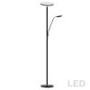 Dainolite Mother And Son LED Floor Lamp, Satin Black Finish