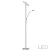 Dainolite Mother And Son LED Floor Lamp, Satin Nickel Finish
