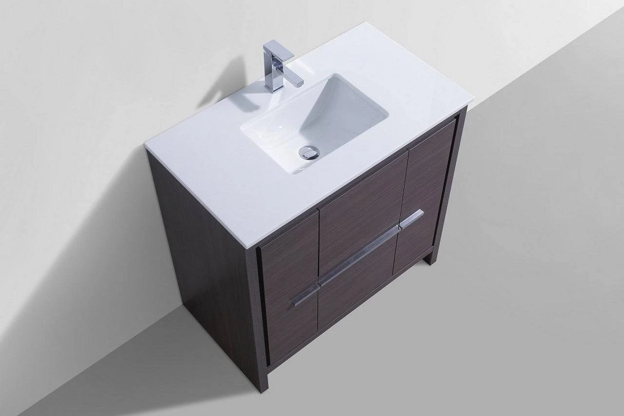 Kube Bath Dolce 36" Floor Mount Bathroom Vanity With Quartz Countertop With 2 Doors And 2 Drawers AD636 - Image 15