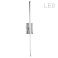 Dainolite 30W LED Wall Sconce Polished Chrome With White Acrylic Diffuser
