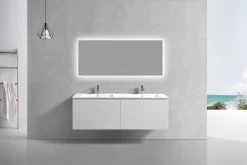 Kube Bath 60″ Double Sink Balli Modern Bathroom Vanity