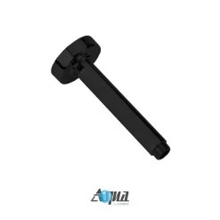 Kube Bath Aqua Rondo By Kube Bath 6 Inch Long Shower Head Ceiling Bar – Black