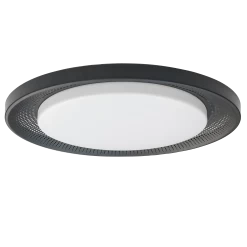 Dainolite 30W Flush Mount Matte Black With White Acrylic Diffuser