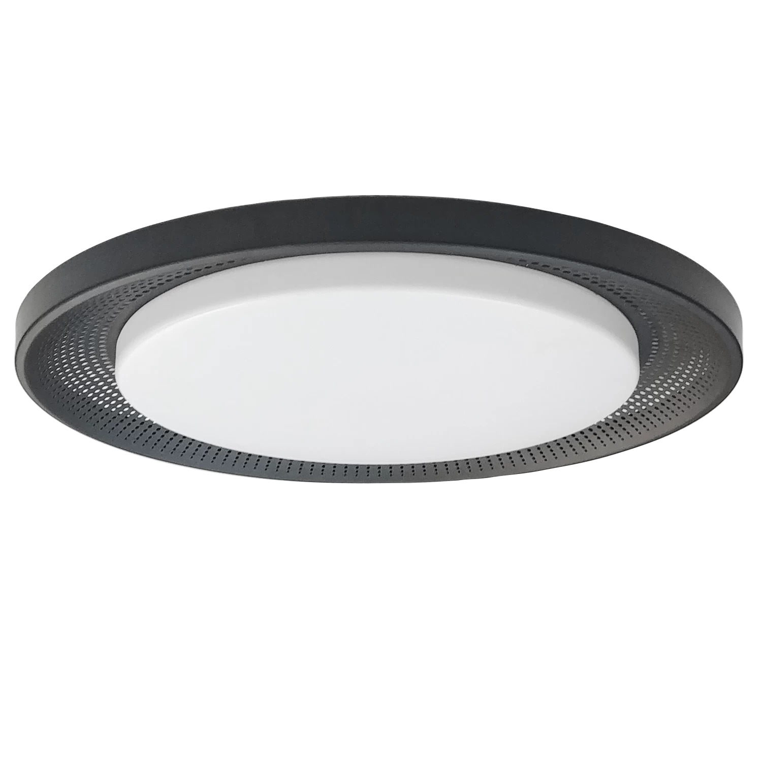 Dainolite 30W Flush Mount Matte Black With White Acrylic Diffuser