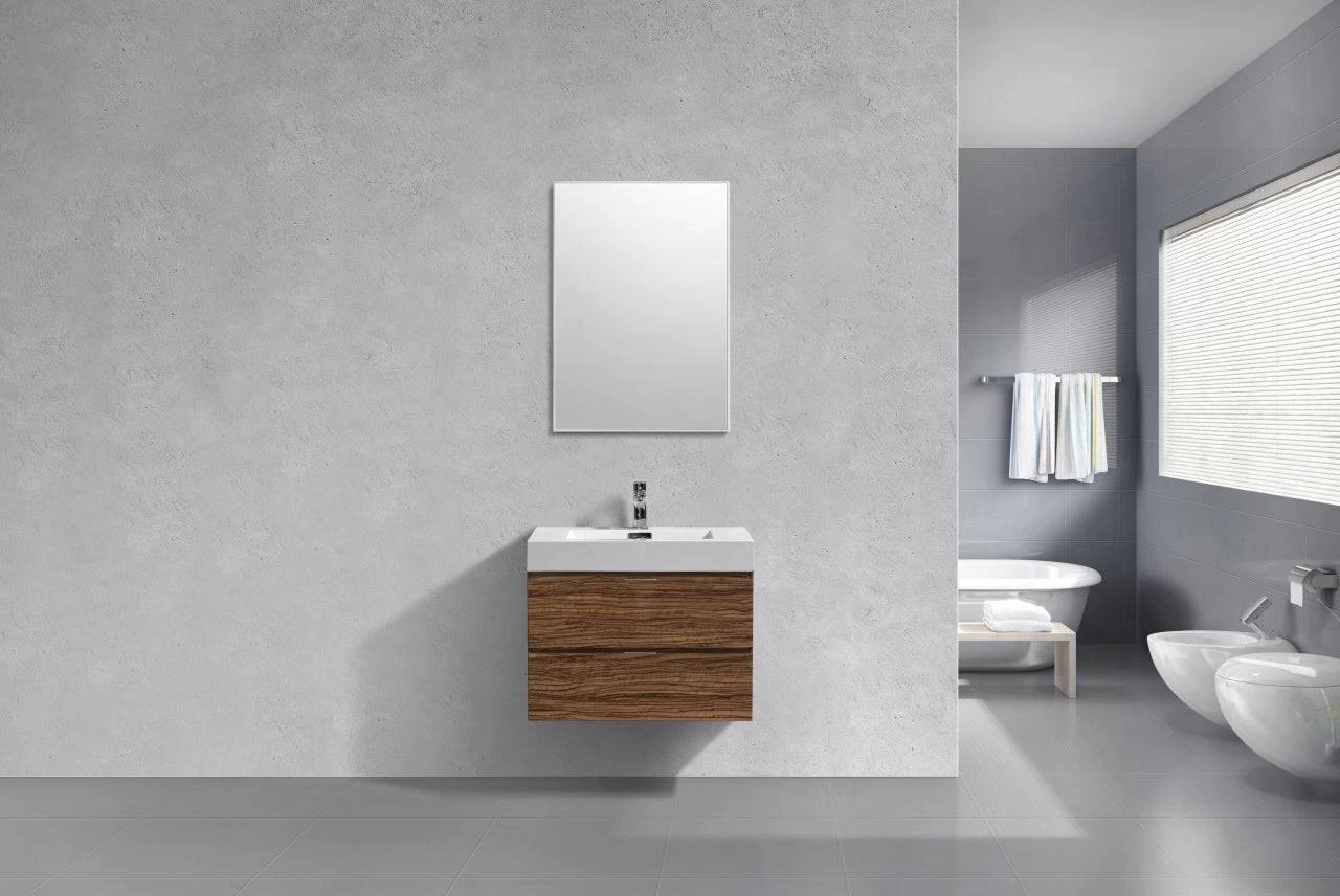 Kube Bath Bliss 30" Wall Mount / Wall Hung Bathroom Vanity With 2 Drawers - Image 10