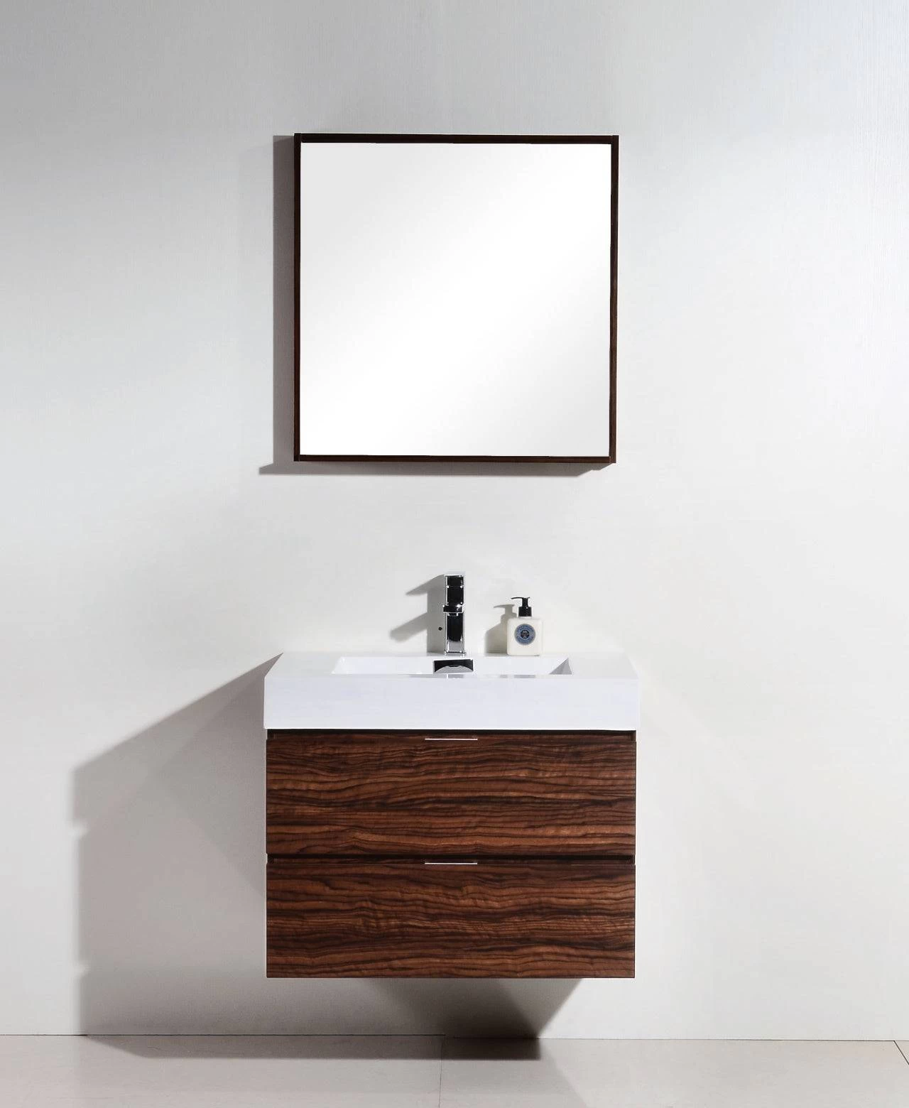Kube Bath Bliss 30" Wall Mount / Wall Hung Bathroom Vanity With 2 Drawers - Image 2