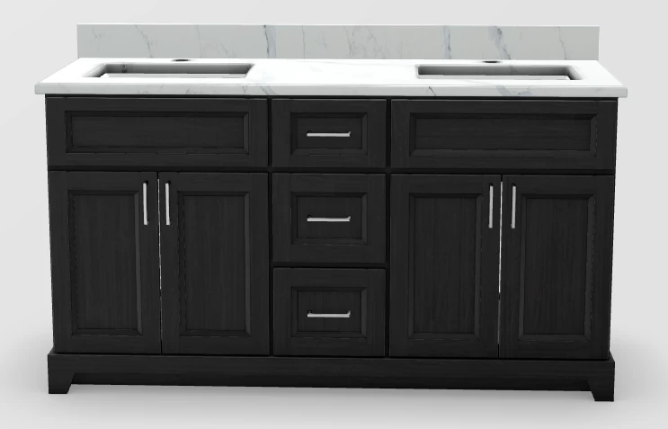 Stonewood Bellrose Lakewood Stained Classic Freestanding Vanity With Countertop And Sink - Image 2