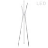 Dainolite 30W LED Floor Lamp, Polished Chrome Finish