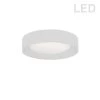 Dainolite 11" Light Flush Mount Fixture White Shade