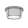 Dainolite LED Flush Mount Satin Chrome Finish