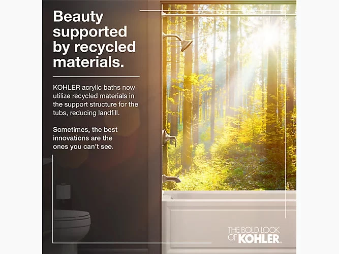 Kohler - Expanse 60" X 30" Curved Alcove Bath With Integral Flange And Right-Hand Drain - Image 3