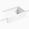 Kohler Whitehaven 34" X 21-9/16" Undermount Single Bowl Farmhouse Kitchen Sink With Tall Apron- White