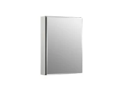 Kohler 20" W X 26" H Aluminum Single Door Medicine Cabinet With Mirrored Door, Beveled Edges