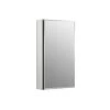 Kohler Aluminum Single Door Medicine Cabinet With Mirrored Door, Beveled Edges 15" W X 26" H