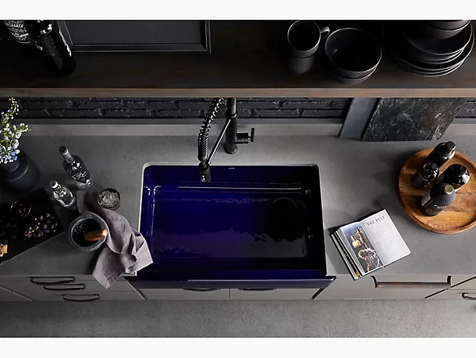 Kohler Whitehaven 34" X 21-9/16" Undermount Single Bowl Farmhouse Kitchen Sink With Tall Apron- White - Image 12