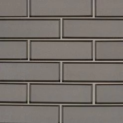 MSI Backsplash And Wall Tile Champagne Bevel Subway Glass Tile 2" X 6" 8mm