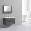Kube Bath De Lusso 36" Wall Mount / Wall Hung Modern Bathroom Vanity With 2 Drawers Acrylic Countertop DL36