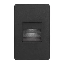 Dainolite LED 3" Indoor/Outdoor Black Step/Wall Light