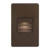 Dainolite LED 3" Indoor/Outdoor Bronze Step/Wall Light