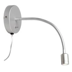 Dainolite LED Wall Lamp, Silver Finish