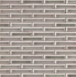 MSI Backsplash And Wall Tile Dove Gray Brick Pattern Glossy 12" X 12" 8mm