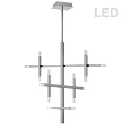 Dainolite 56W Polished Chrome Chandelier W/ Acrylic Diffuser