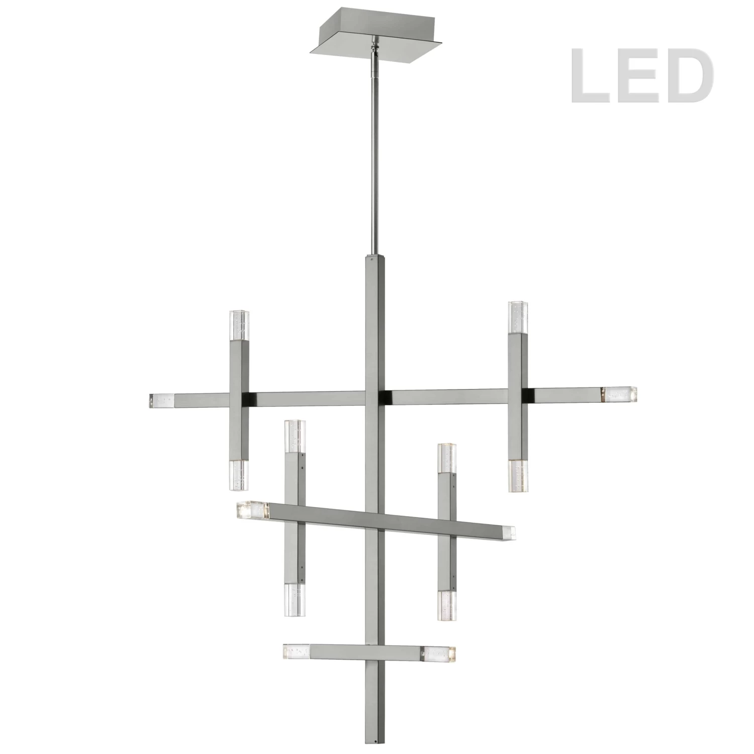 Dainolite 56W Polished Chrome Chandelier W/ Acrylic Diffuser