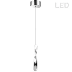 Dainolite 13W LED Pendant Polished Chrome Finish