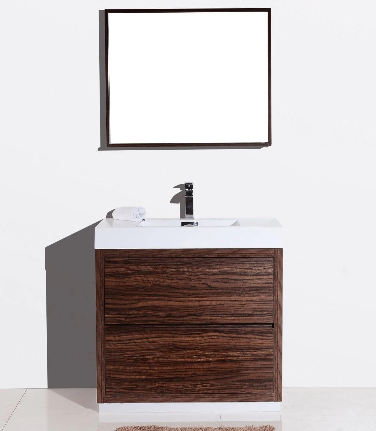Kube Bath Bliss 36" Floor Mount Free Standing Bathroom Vanity With 2 Drawers FMB36 - Image 19
