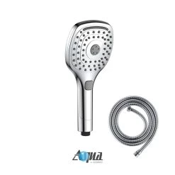 Kube Bath Aqua Piazza By Kube Bath 5 Inch Multifunction Handheld With Flexible Hose