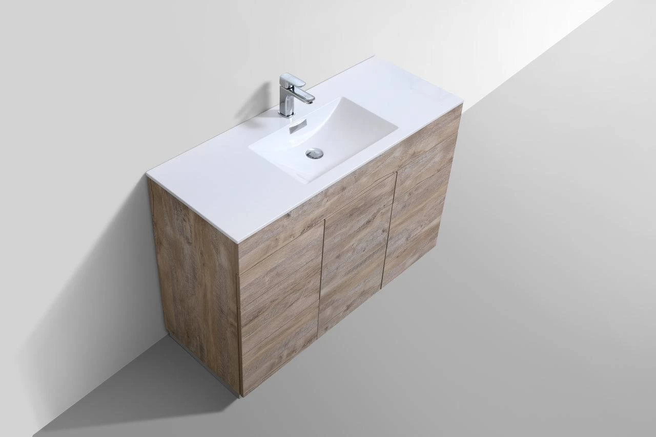 Kube Bath Milano 48" Single Sink Floor Mount Modern Bathroom Vanity With 6 Drawers And 1 Door KFM48S - Image 7