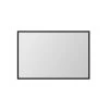 Kube Bath 34″ Stainless Steel Framed Mirror – Matte Black