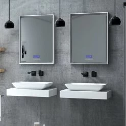Slik Portfolio - Slik Stone Smart Rectangular Mirror With LED Display And Bluetooth