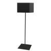 Dainolite 1 Light Slope Floor Lamp, Black Shade, Black