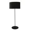 Dainolite 1 Light Drum Floor Lamp W/ Black Shade