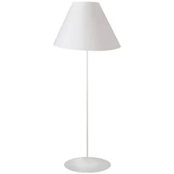 Dainolite 1 Light Tapered Floor Lamp With White Shade