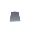 Dainolite 1 Light Oversized Drum Pendant Small Grey Shade