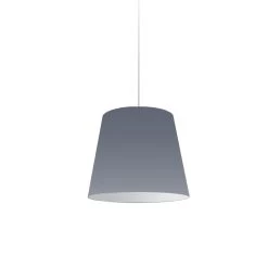Dainolite 1 Light Oversized Drum Pendant Small Grey Shade