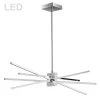 Dainolite 4 Light LED Horizontal Pendant, Polished Chrome Finish